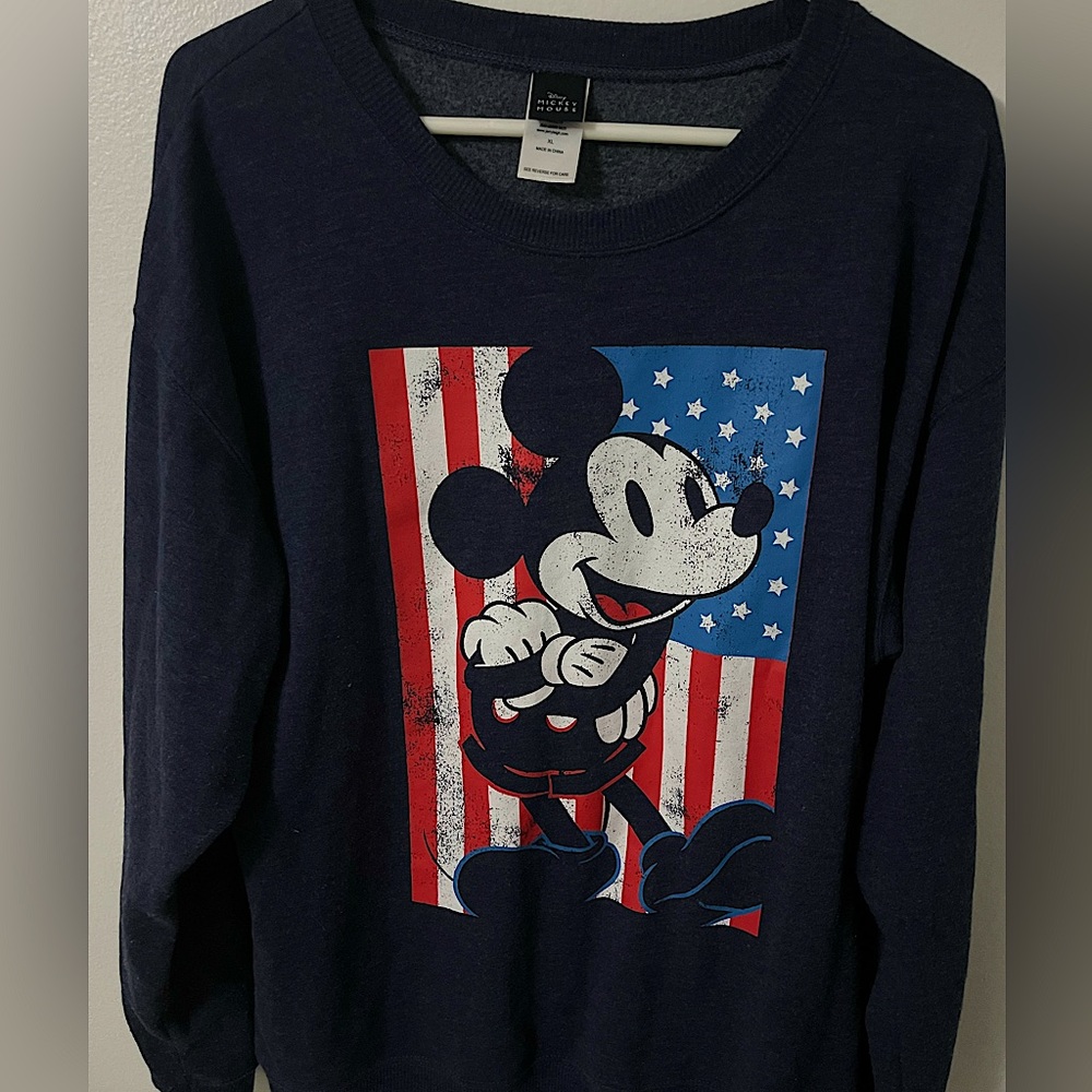 Disney Mickey Mouse Crewneck Sweatshirt, Size: XL